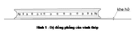 Text Box:  
Hình 1 - Độ đồng phẳng của vành thép
